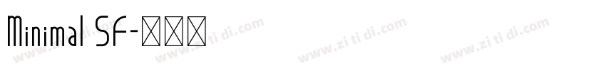 Minimal SF字体转换